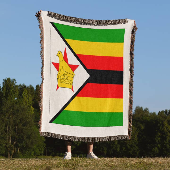 3dRose - Wholesale Throw Blanket - 3dRose, Zimbabwe Flag, Blanket1