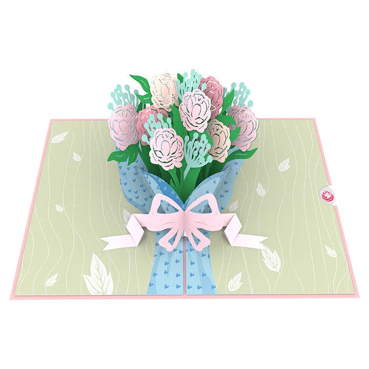 Unipop Cards, LLC - Wholesale Everyday Greeting Card - Bouquet of Peony Pop Up Card – Mothers day pop up card4