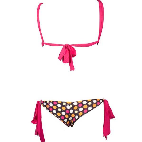 Fondo minimale Positano: a pois per la vendita all'ingrosso da parte di BiancaBikinis