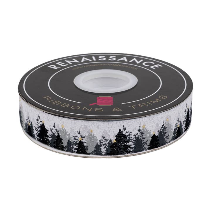Winter Forest - 7/8" width - Farmhouse Christmas - 15 Yard Spool for wholesale by Renaissance Ribbons