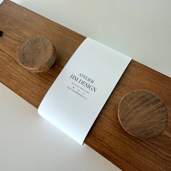 Atelier HM Design - Vendita all'ingrosso Gancio da parete - Gancio da parete in legno massiccio, Portaoggetti da parete per cappotti9