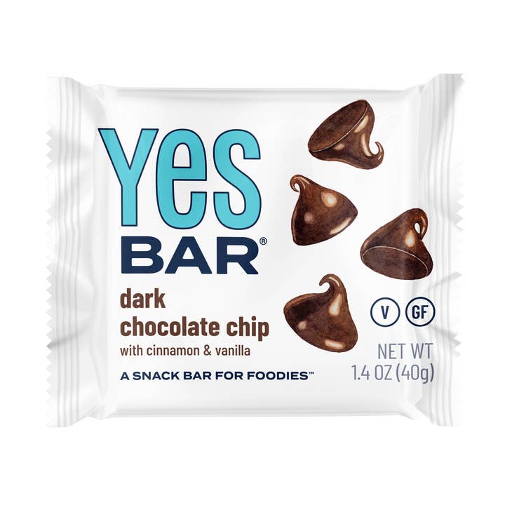 YES Bar® - Low Sugar Snack Bars - Wholesale Snack Bar - Dark Chocolate Chip - Premium Real Food Snack Bar10