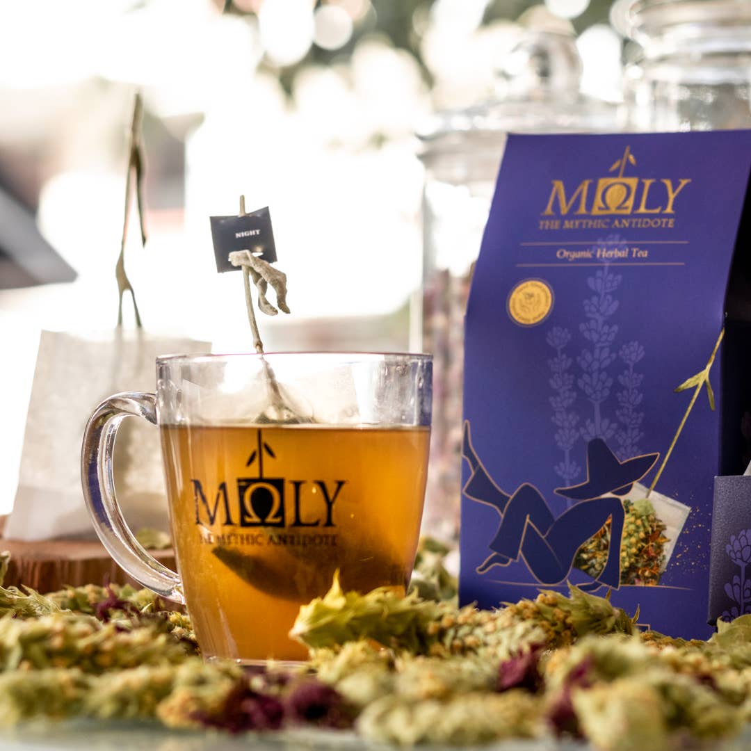 Moly the mythic antidote - Wholesale Health/Detox Tea - Organic Herbal Tea <Night cup>/tea bag with real herbal stem4