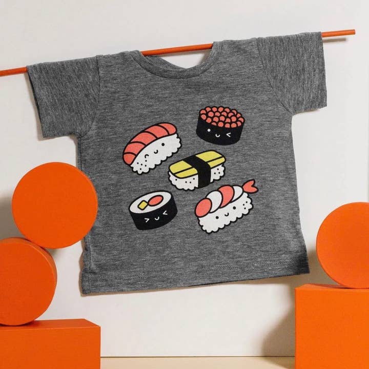Mochi Kids - Wholesale Screen Printed T-Shirt - Kids - Kawaii Sushi Kid's Graphic Tee