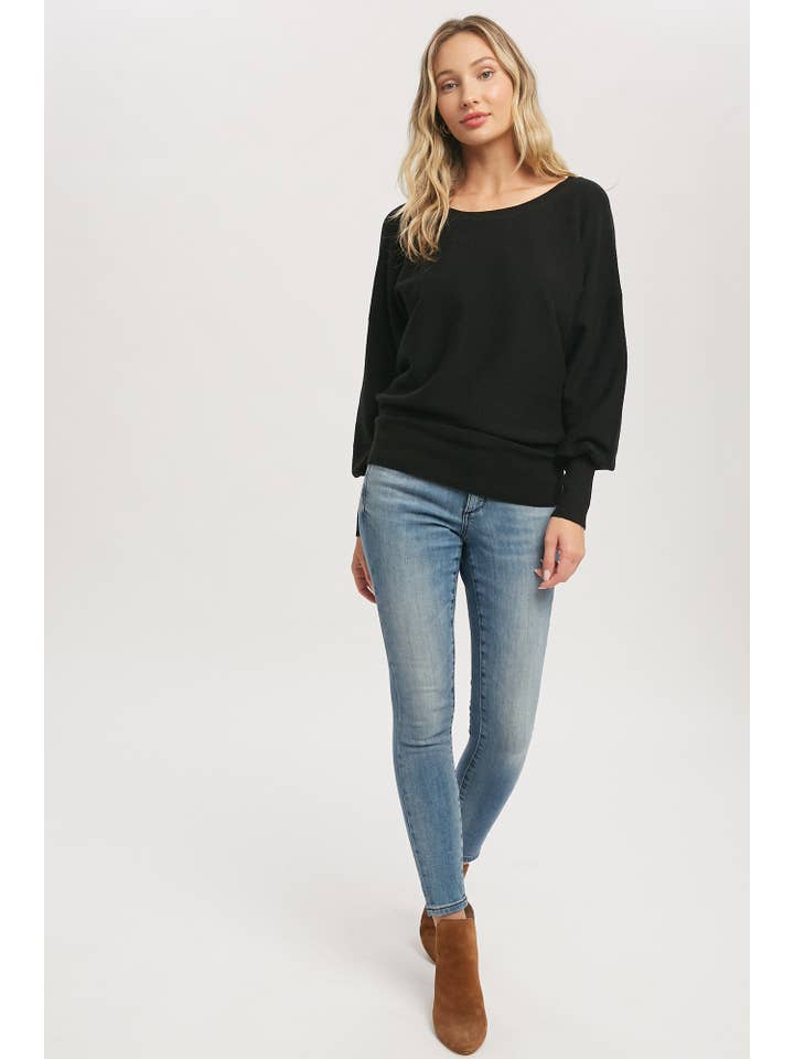 Bluivy - Wholesale Sweatshirt - Women's - BACKLESS BALLOON SLEEVES PULLOVER14