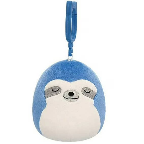 Squishmallow Clip Plush Toy - Pablito the Blue Sloth 3.5" for wholesale by Authentic Street Signs