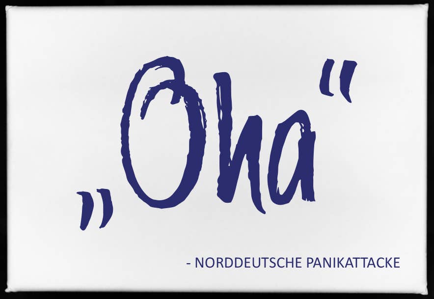 17;30 - Wholesale Magnet - Magnet, 79 x 53mm, “Oha” - NORTHERN GERMAN PANIC ATTACK0