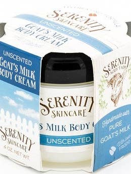 Goat's Milk Body Cream - Unscented for wholesale by Serenity Acres Farm