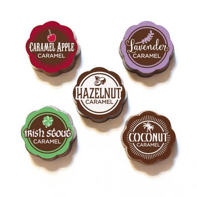 Around the World - Chocolate Covered Caramels for wholesale by Chouquette