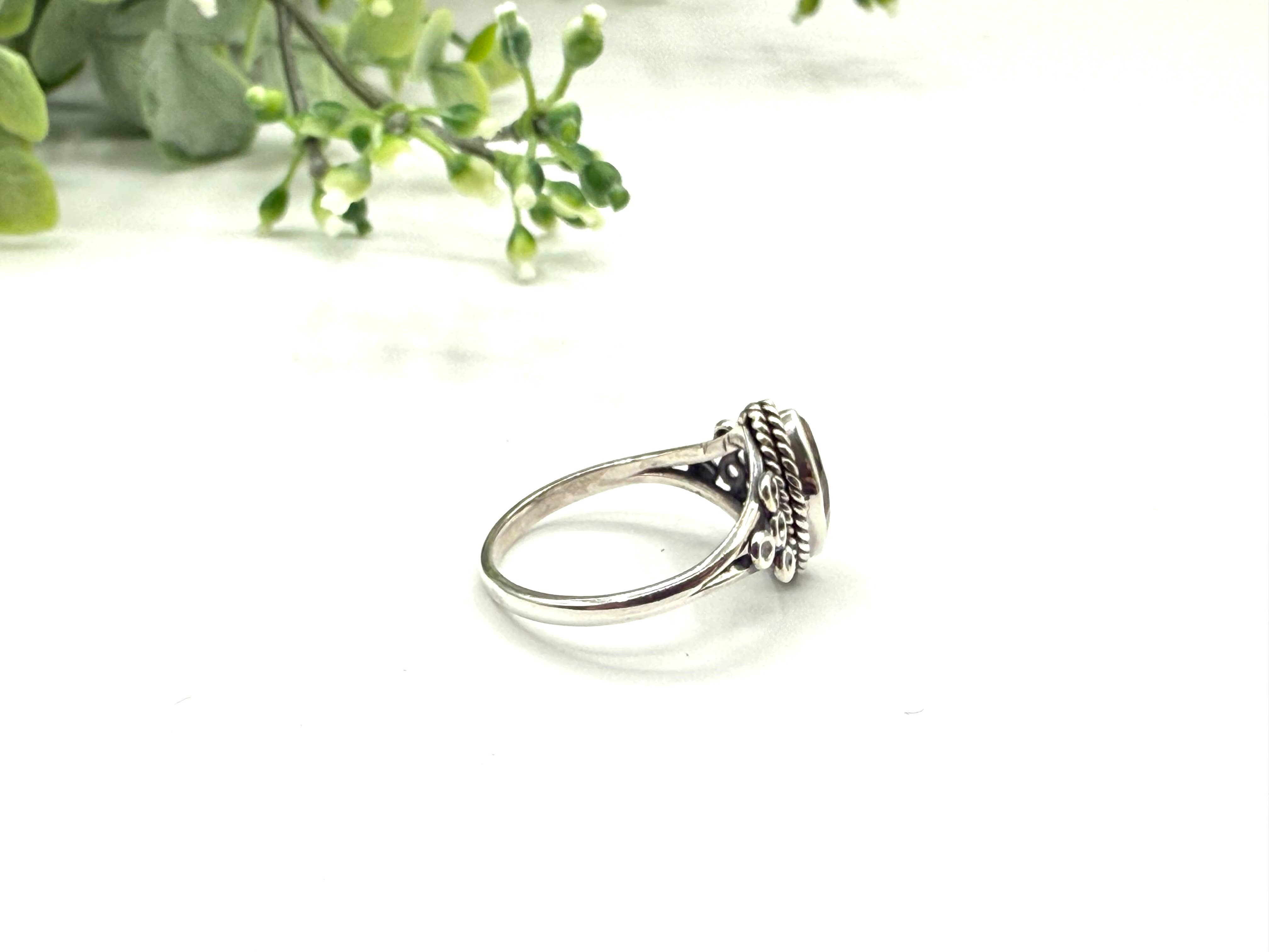 Meraki Gemstones – Anel de pedra única/solitário por atacado – Anel de Prata 925/Esterlina com Pedra Preciosa Semi-Preciosa de Citrino Facetado1