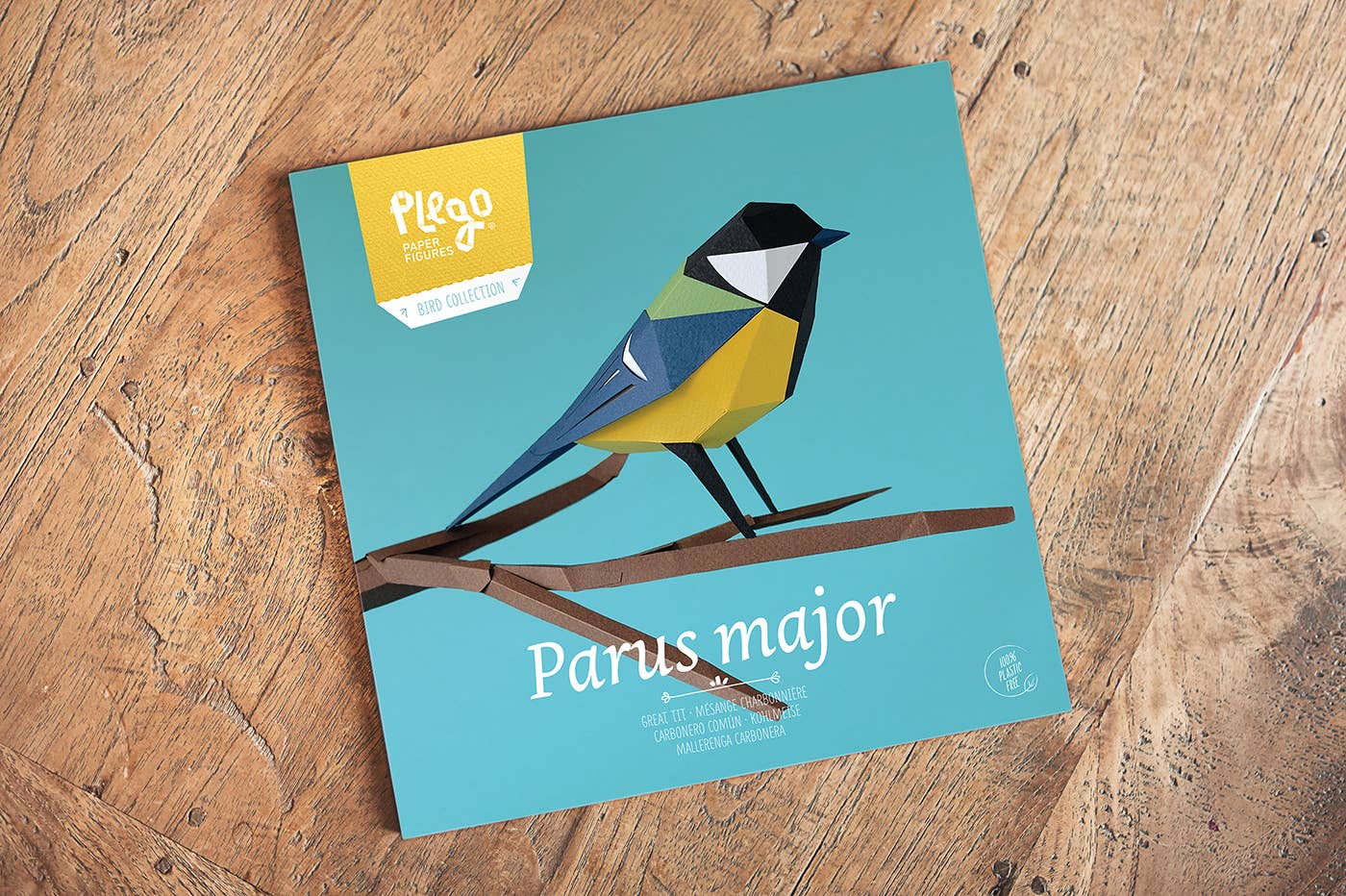 Today is Art Day - Wholesale DIY Craft Kit - Great Tit - Bird 3D Paper Figure by Plego9