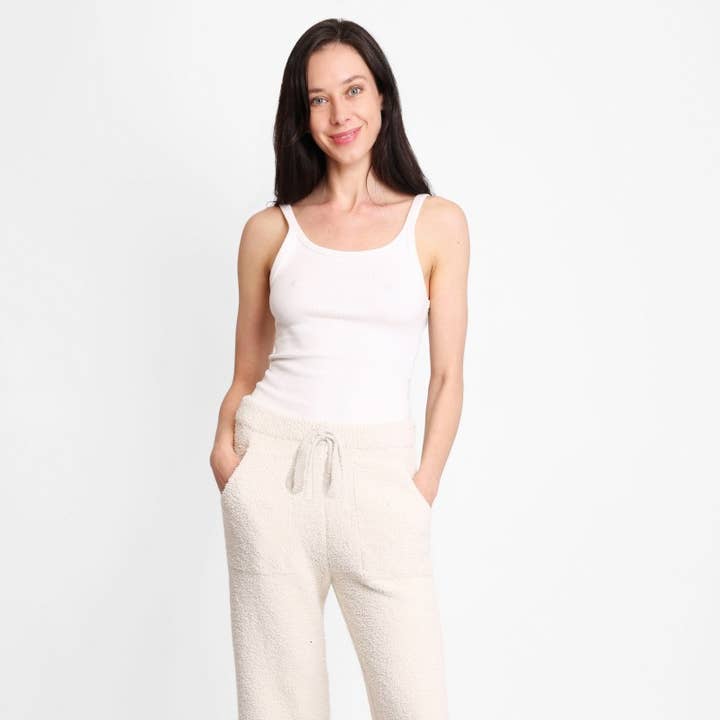 Winter Solid Color Luxury Soft Lounge Pants for wholesale by Fashion City