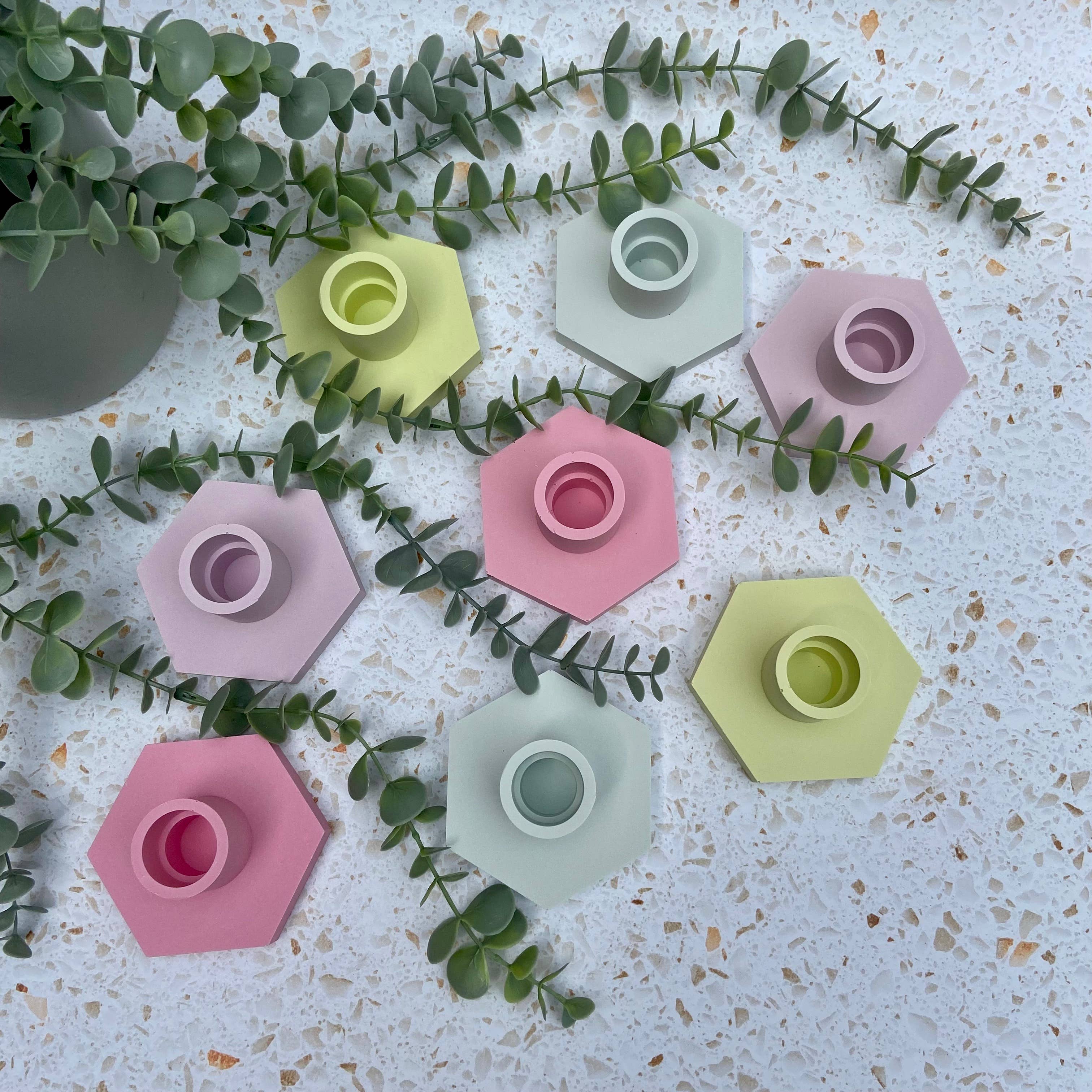 Pastel Candle Stick Holder for wholesale by AlphaGrayArt