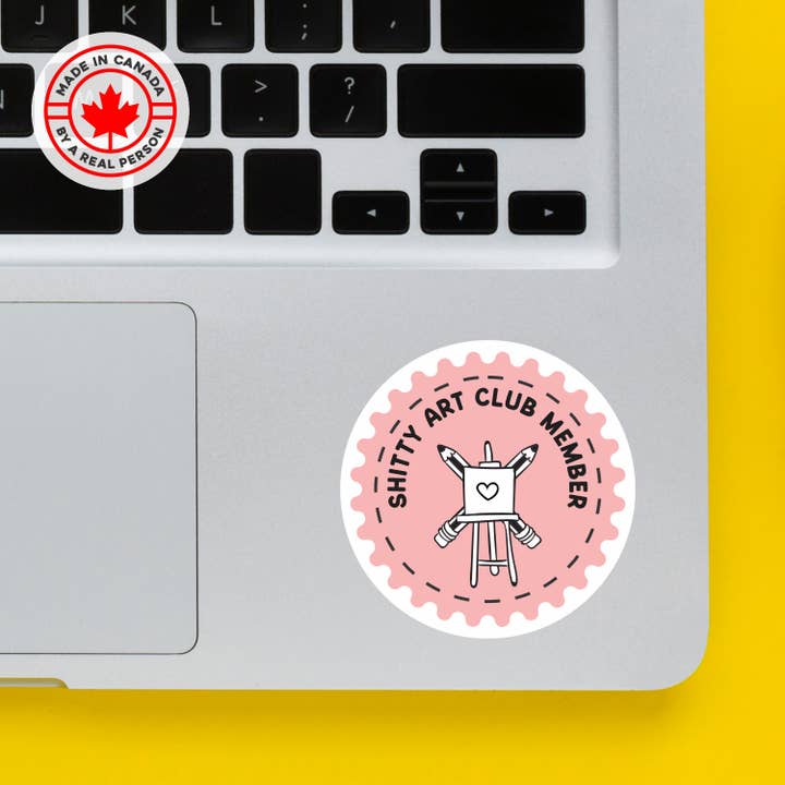 Shitty Art Club Sticker for wholesale by Lunch Box Stickers