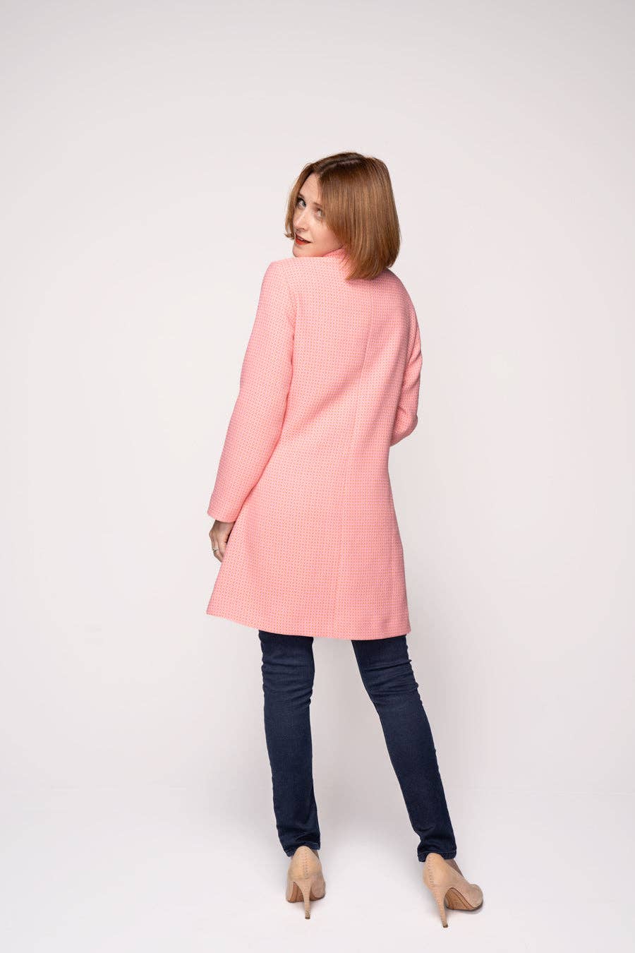 Linger Ln – Großhandel Mantel - Damen – Flo Linger Mantel in Rosa2