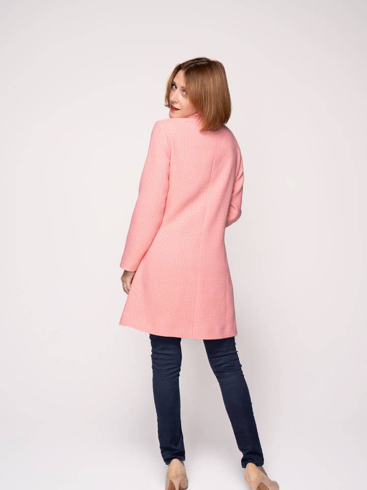 Linger Ln – Großhandel Mantel - Damen – Flo Linger Mantel in Rosa2