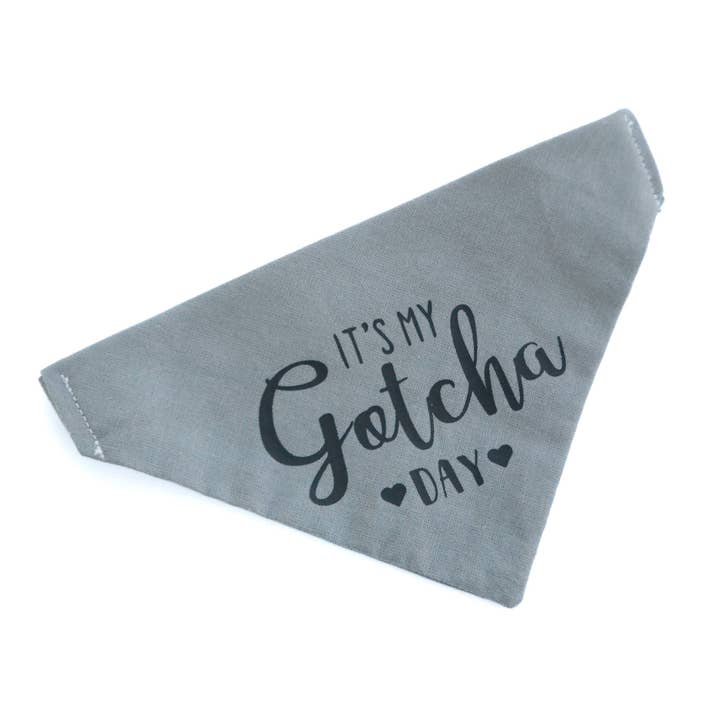 Gotcha Day Bandana for wholesale by Spoiled Pet Accessories