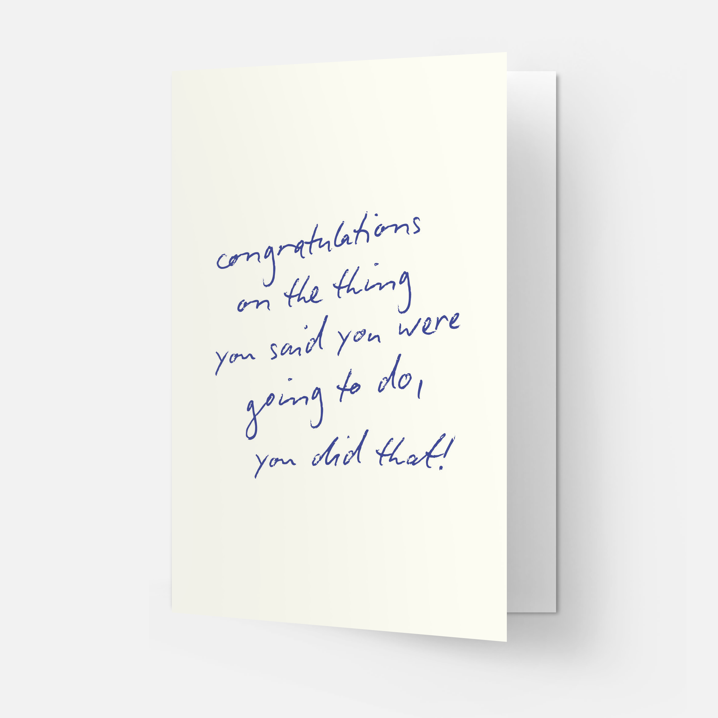 Kaart Blanche - Wholesale Congratulations Card - Congrats on the thing - trending greeting card1