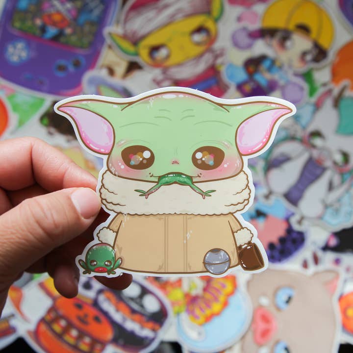 STICKER ENFANT GRENOUILLE pour la vente par VENLAA