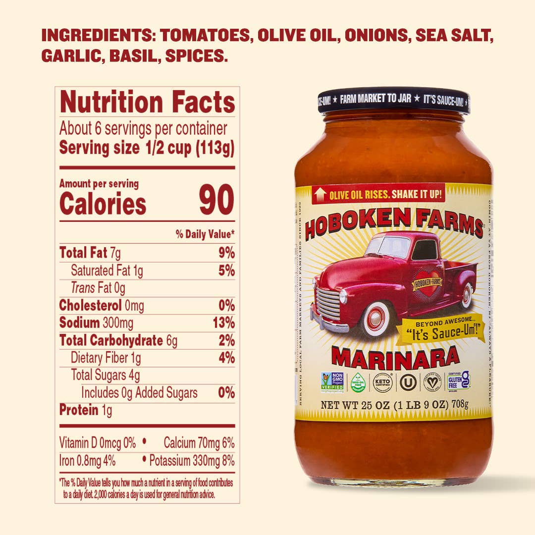 Hoboken Farms - Wholesale Pasta Sauce - Hoboken Farms Marinara Sauce 6 Pack3