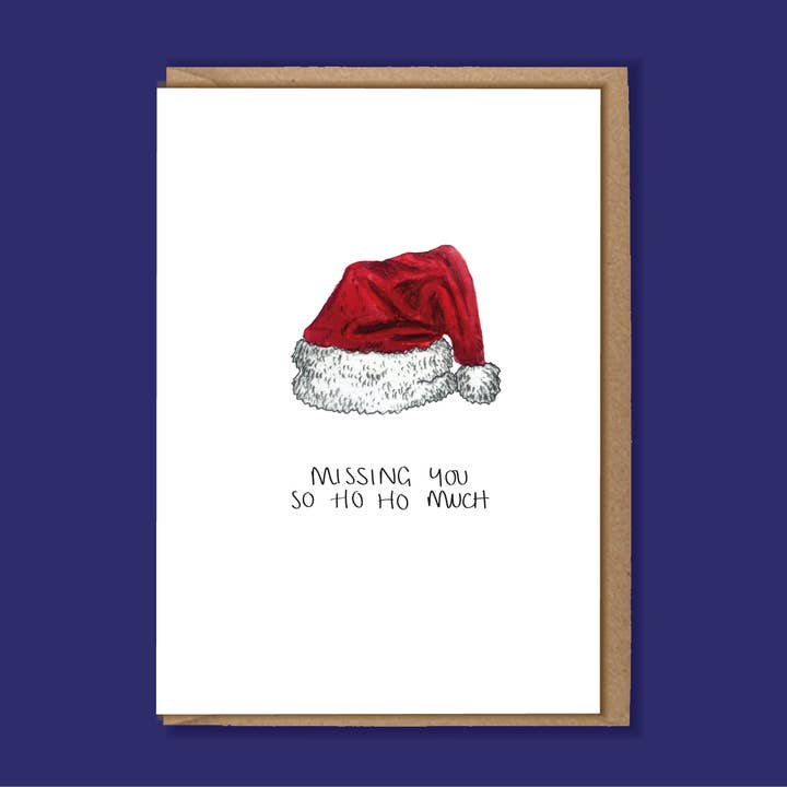 MISSING YOU SO HO HO MUCH A6 Card for wholesale by Jemma Leigh Design