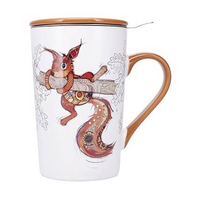 TAZZA DA TÈ XL CONICA OPACA 435 ML KOOK SCOIATTOLO - TIS21U04 per la vendita all'ingrosso da parte di KIUB