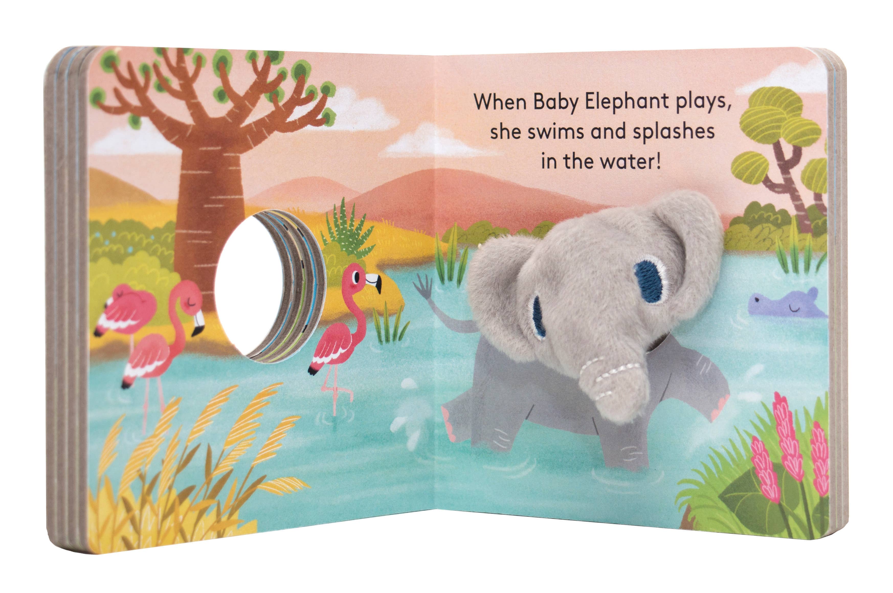 Chronicle Books - Wholesale Baby & Toddler Book (0-2) - Baby Elephant: Finger Puppet Book2