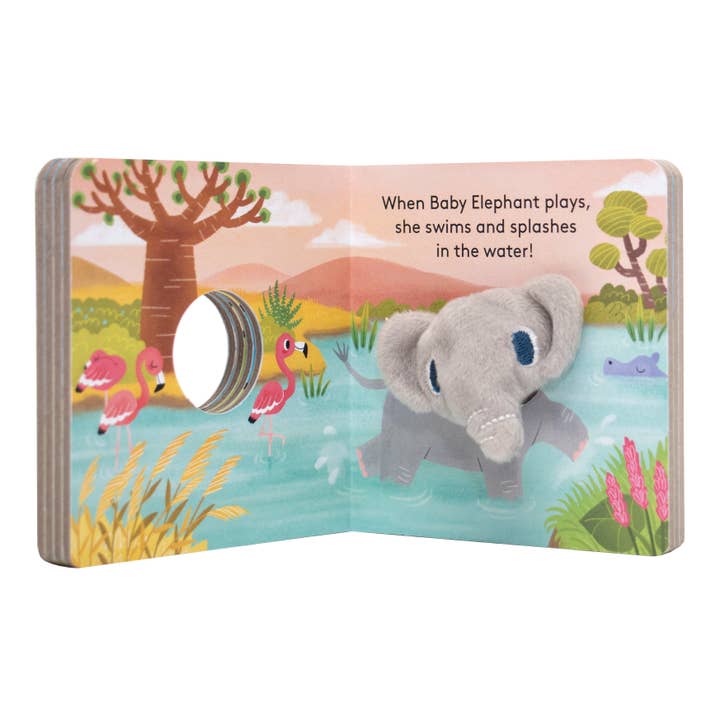 Chronicle Books - Wholesale Baby & Toddler Book (0-2) - Baby Elephant: Finger Puppet Book2