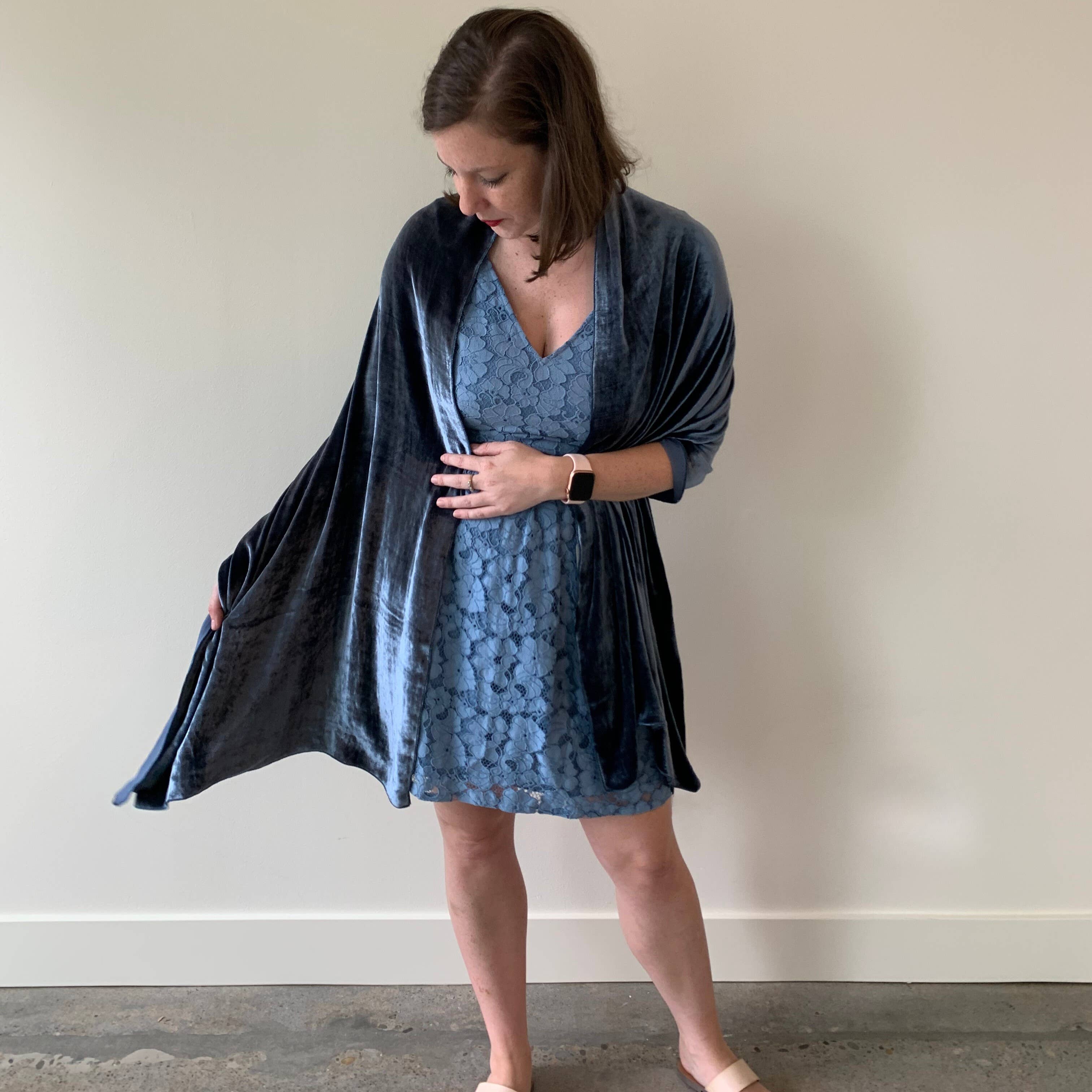 Dana Herbert - Vente Châle – femme - Châle en velours de soie17