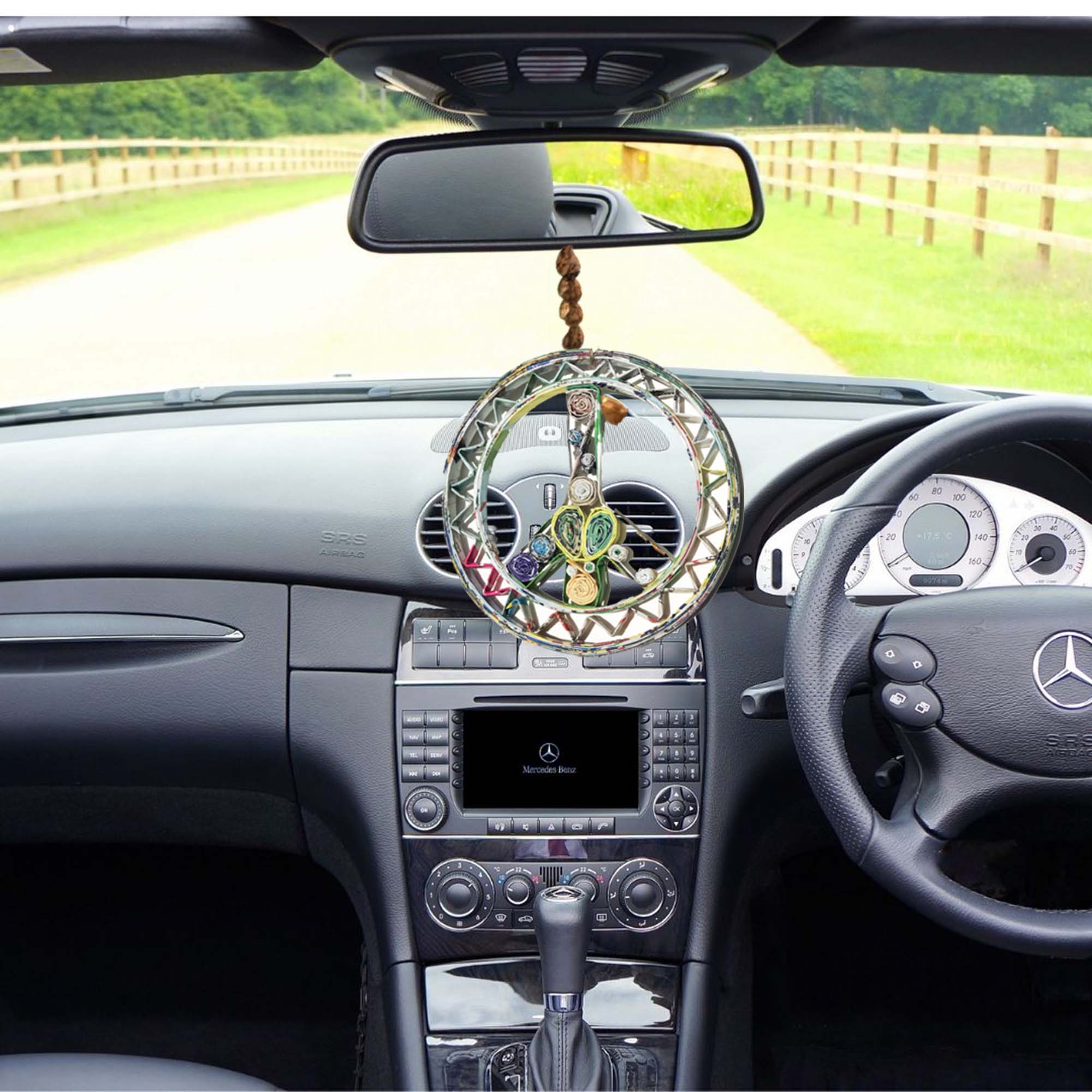 Loving Nature - Wholesale Ornament - Peace, Handcrafted Recycled Magazine Ornament1