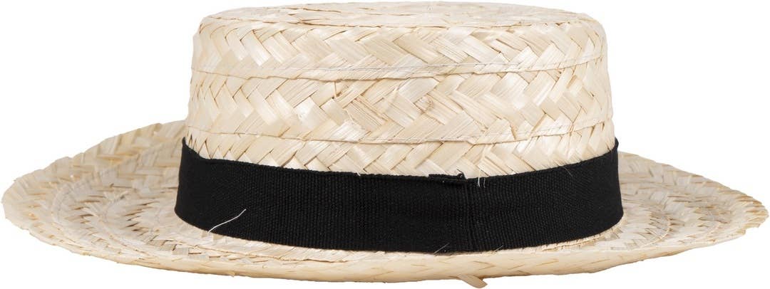 P'tit Clown - Vente Déguisement – unisexe - Chapeau De Paille Canotier - Adulte0
