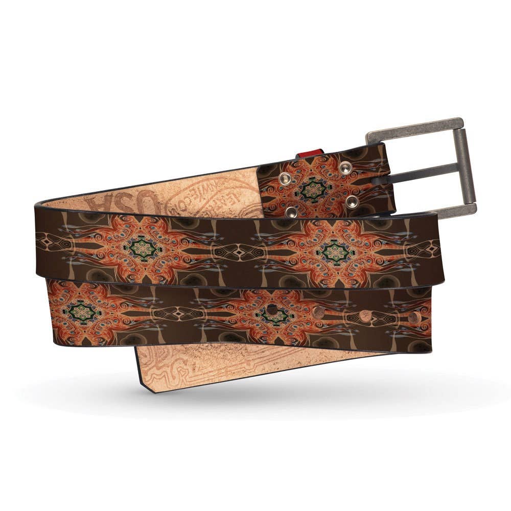 Jon Wye - Vente Ceinture – unisexe - Ceinture en cuir Bizarro Illuminati, Ceinture pour hommes, Ceinture pour femmes, Hommes1