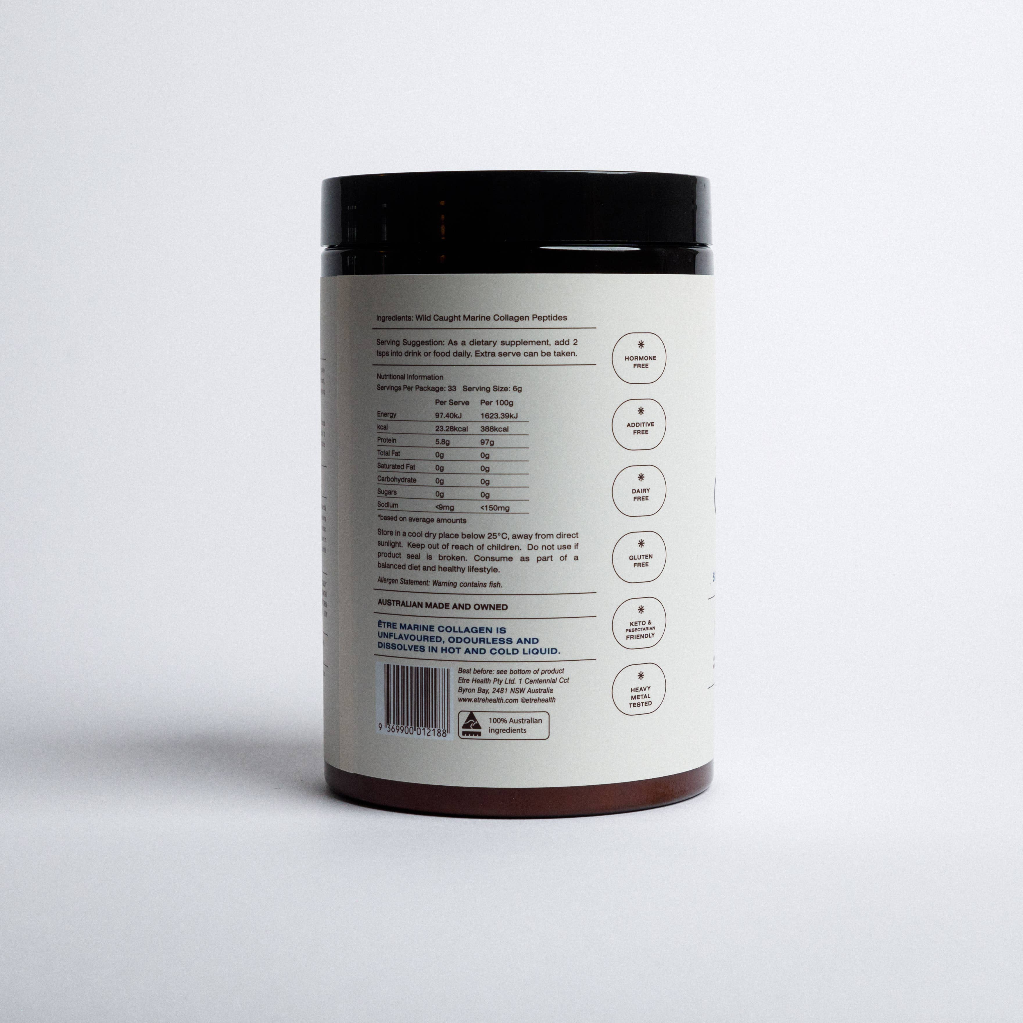 Etre Health Pty Ltd - Wholesale Oral supplement/vitamin - Glow & Beauty Marine Collagen - 200g1