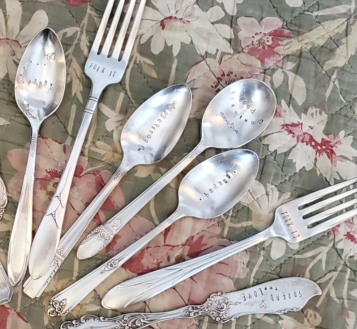 juNxtaposition® - Wholesale Table Spoon (Cutlery) - hand stamped vintage HEART spoon2