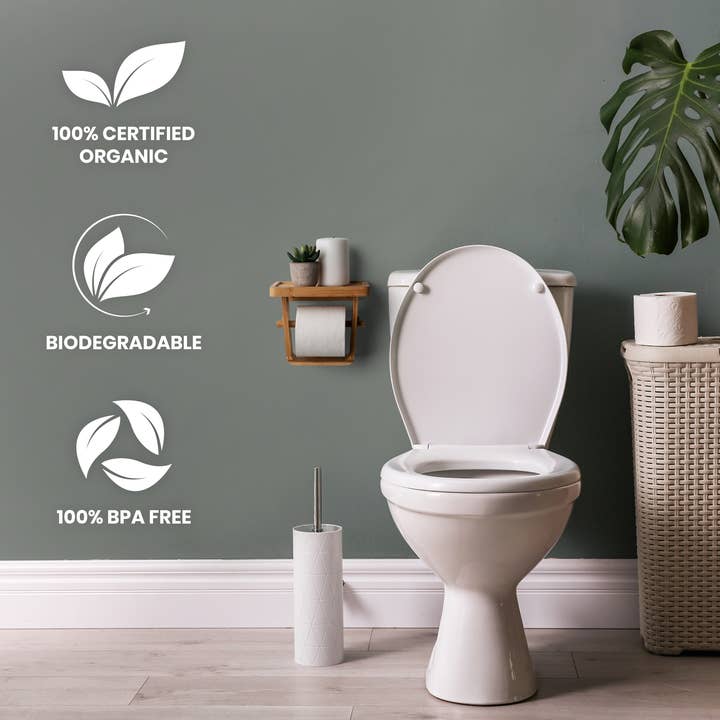 Arrow and Stem - Wholesale Toilet Paper Holder - Bamboo Toilet Paper Holder with Shelf6