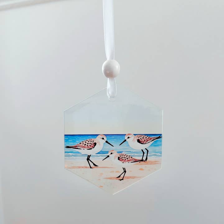 Window Charm - Sand Pipers | Suncatcher | Window Art for wholesale by So Thoughtful Gifts