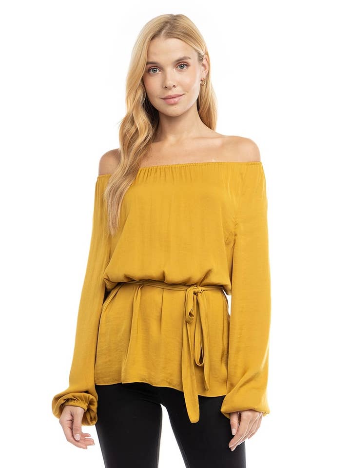 Blusa de satén para venta al por mayor de Naked Zebra