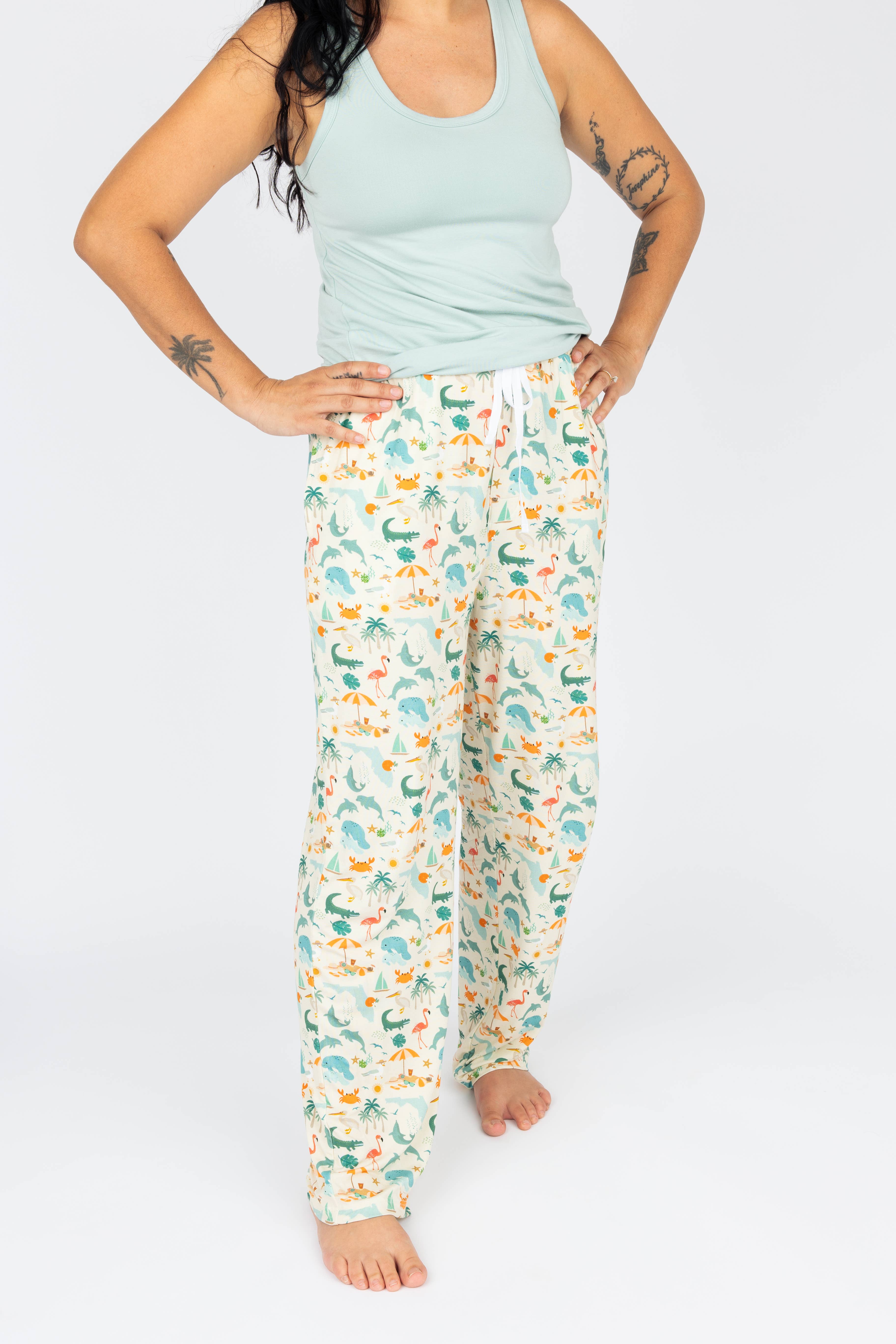 Emerson and Friends – Großhandel Schlafanzugoberteil – Damen – Blue Surf Schlafhose für Erwachsene, Bambus-Pyjamas, für Damen2