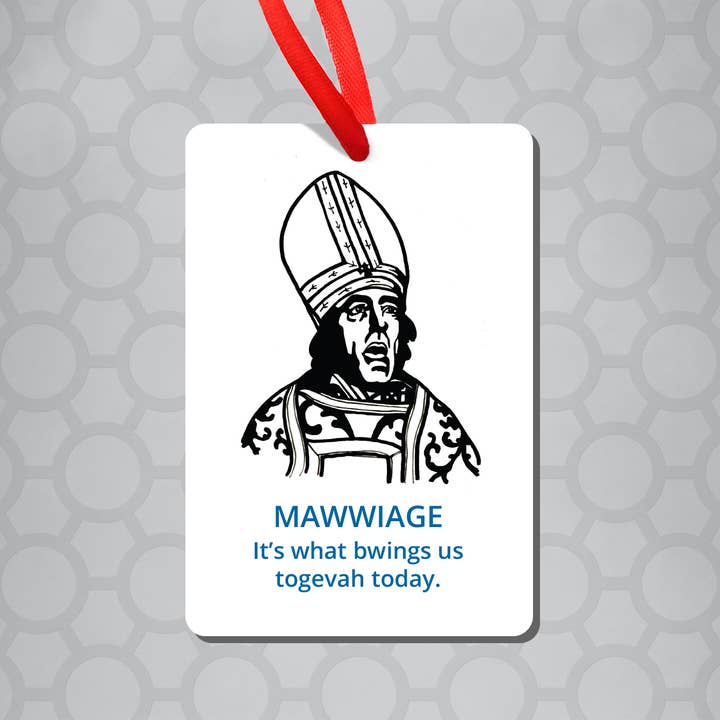 Design Corner – Großhandel Grußkarten für den Alltag – Princess Bride Mawwiage Priest Karte1