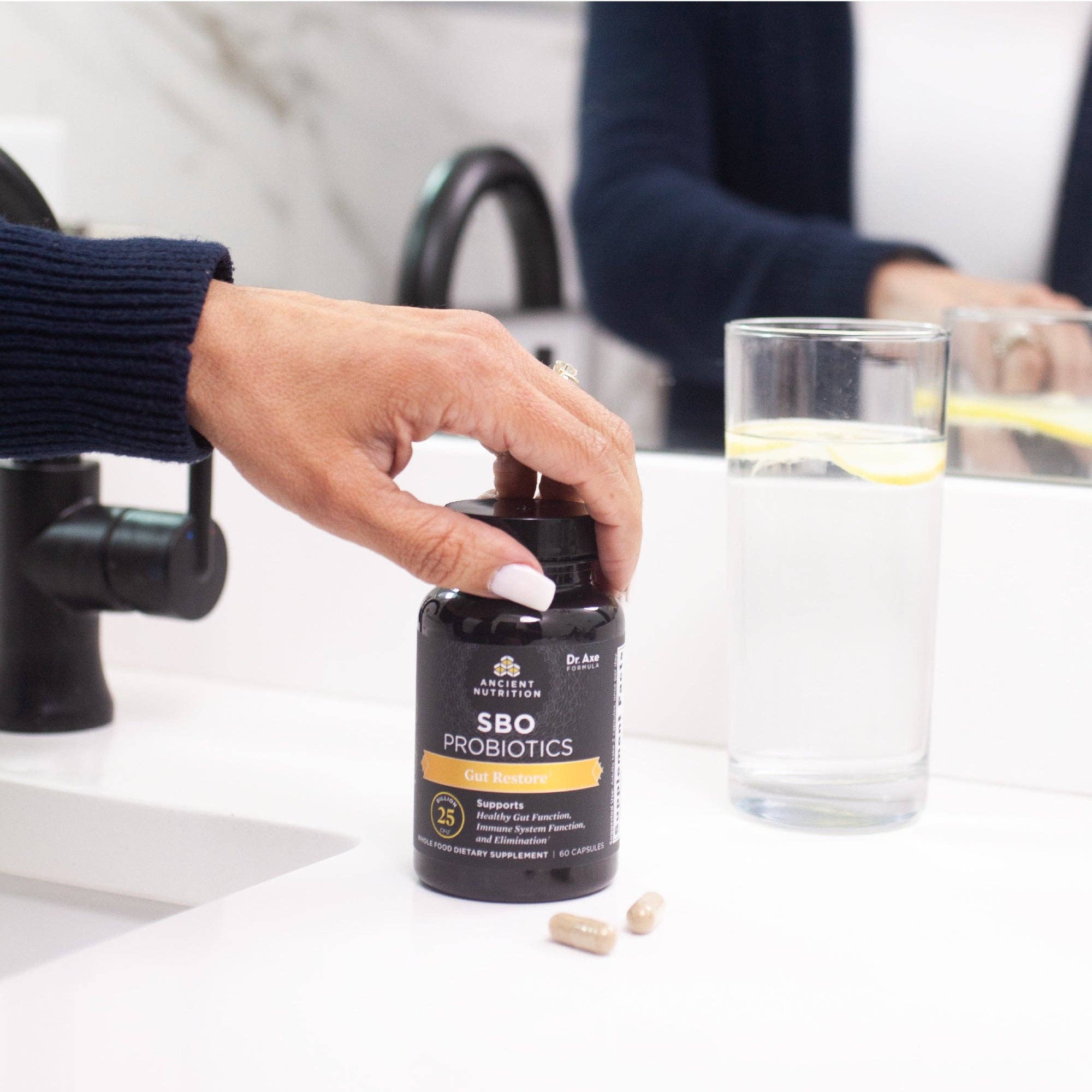 Black SBO Probiotics Gut Restore | Capsules (60 Capsules) for wholesale on Faire3