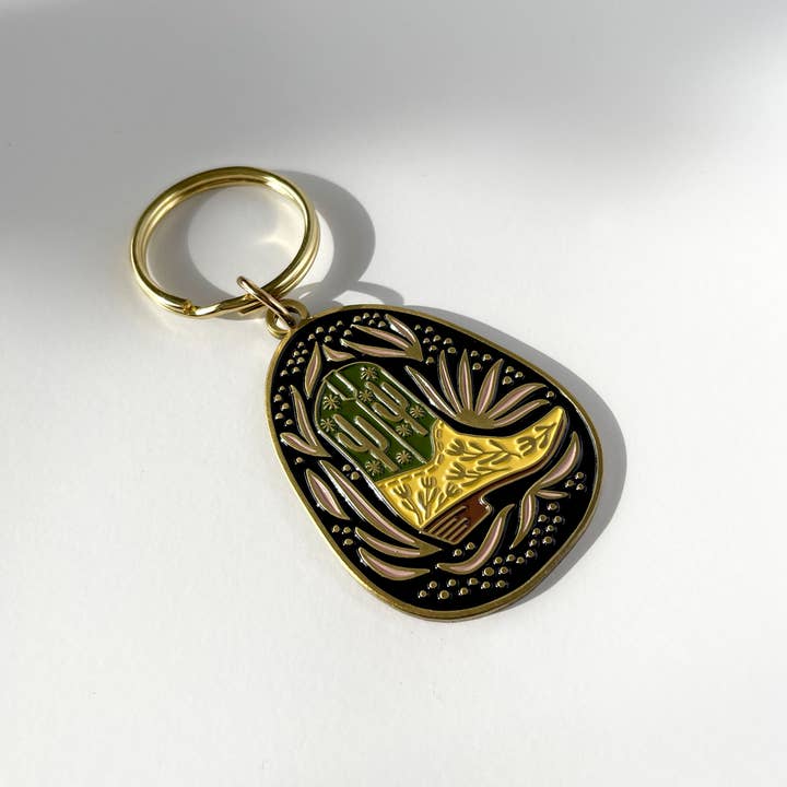 Paper Parasol Press - Wholesale Keychain - Unisex - Baja Cowboy Boot Keychain2