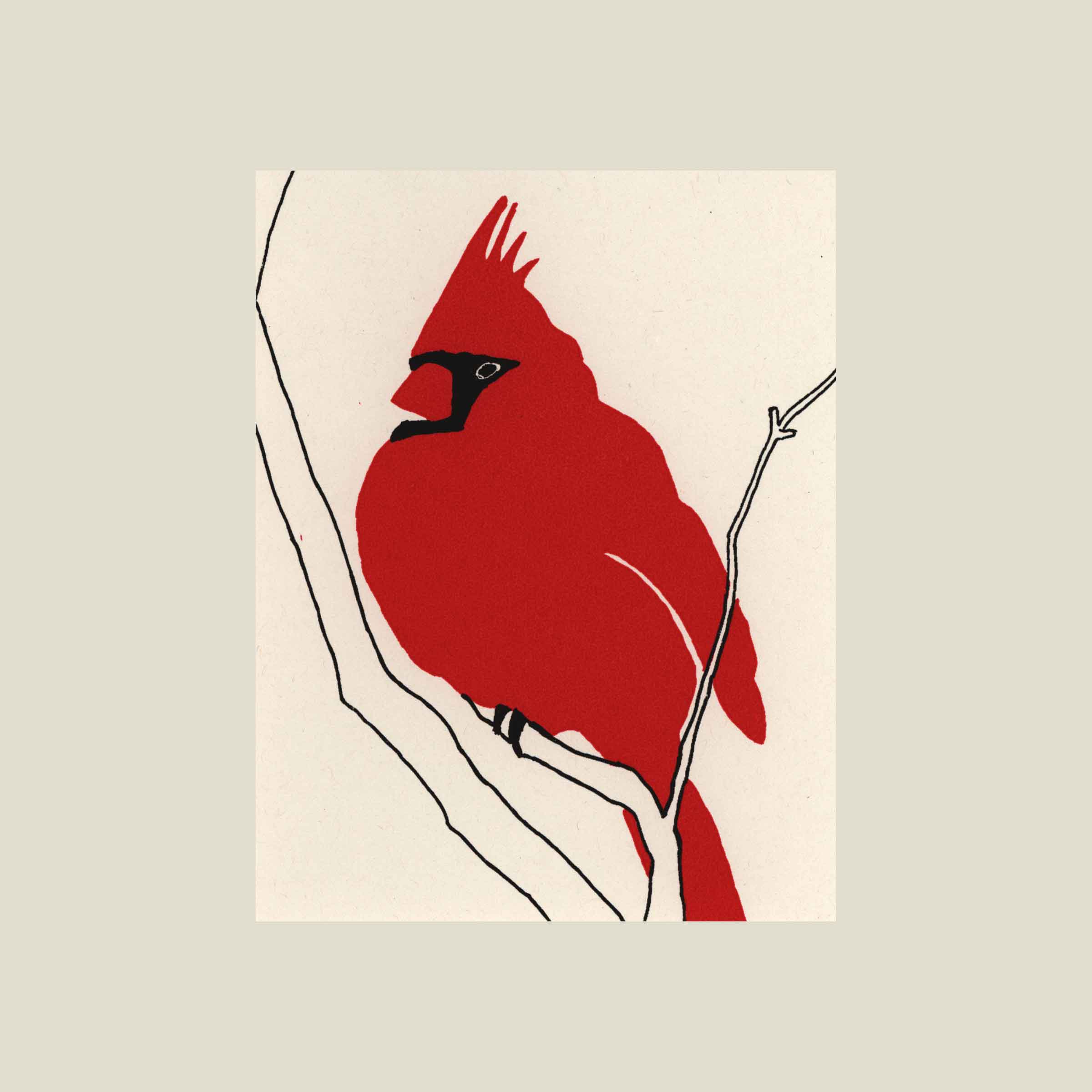 Kinaloon - Wholesale Everyday Greeting Card - Cardinal card