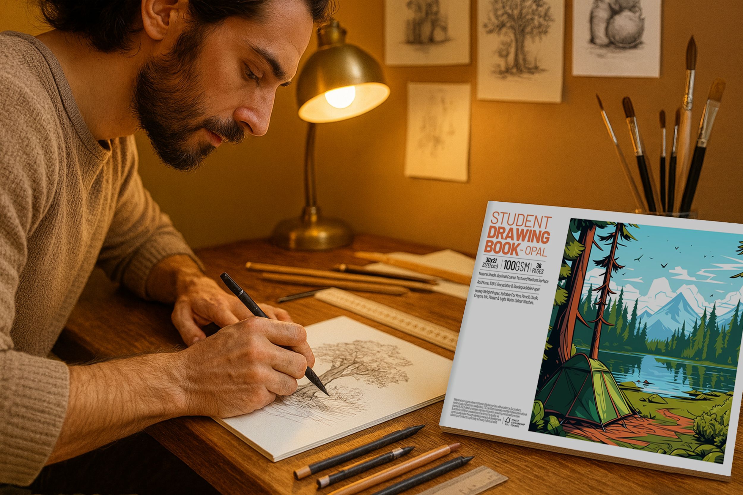 Toyventures – wholesale Sketchbook/sketchpad – A4 Sketch Book 36 Pages 100 GSM Cartridge Sketchpad6