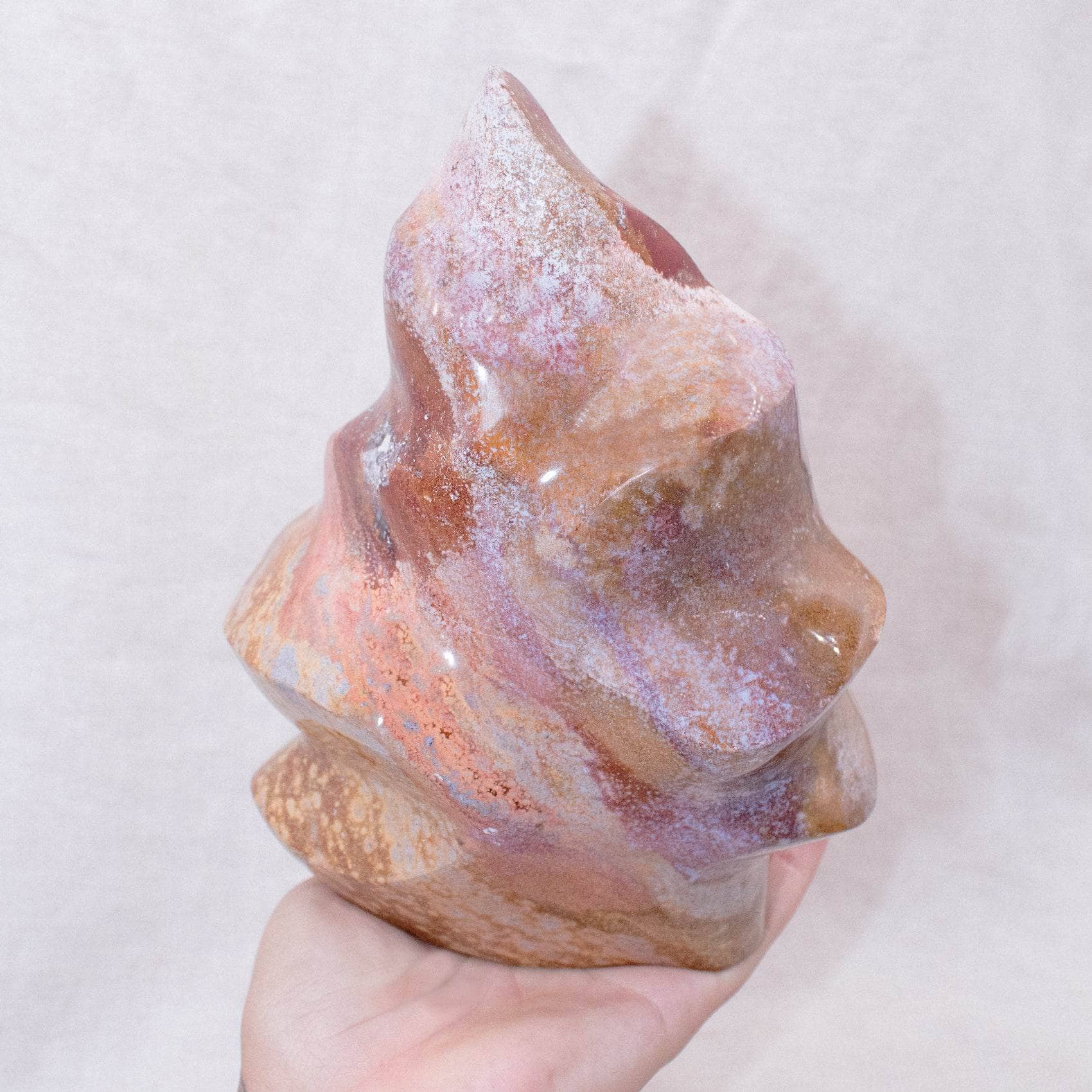 Tiny Rituals - Wholesale Spiritual Stone/Crystal - Ocean Jasper Flame - AAA Premium Quality56