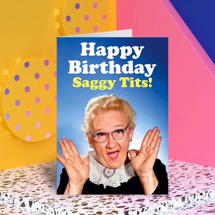 Dean Morris Cards - Vente Cartes d'anniversaire - Joyeux anniversaire, seins défoncés2