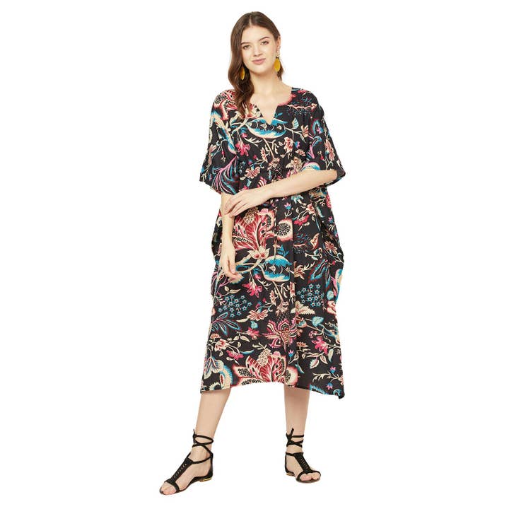 'Boho Blossoms' Kaftan i 100% bomull för wholesale av Glamthread