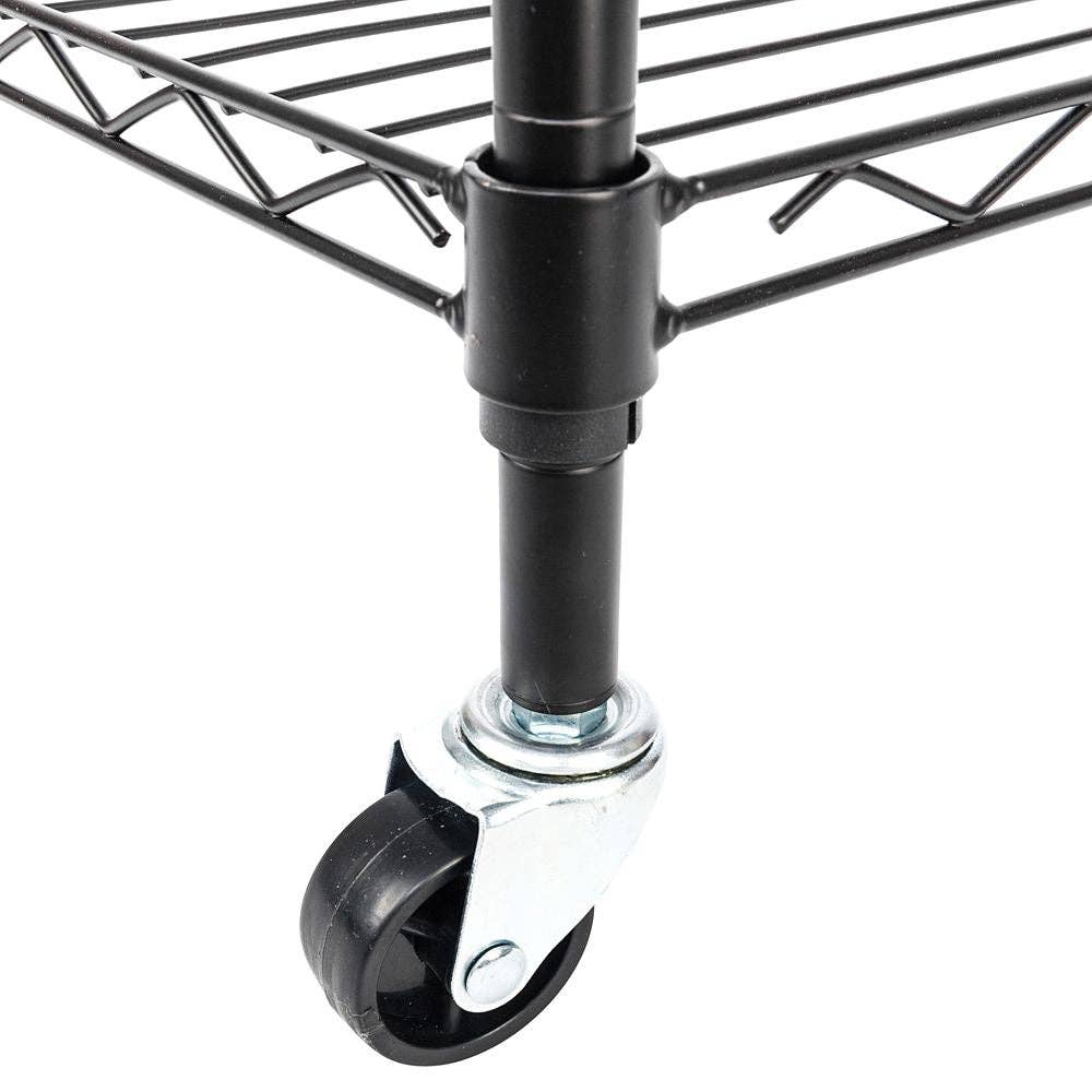 black Closet Organizer Garment Rack Clothes Hanger Home Shelf Heavy Duty Furniture Garment Racks RT for wholesale on Faire4