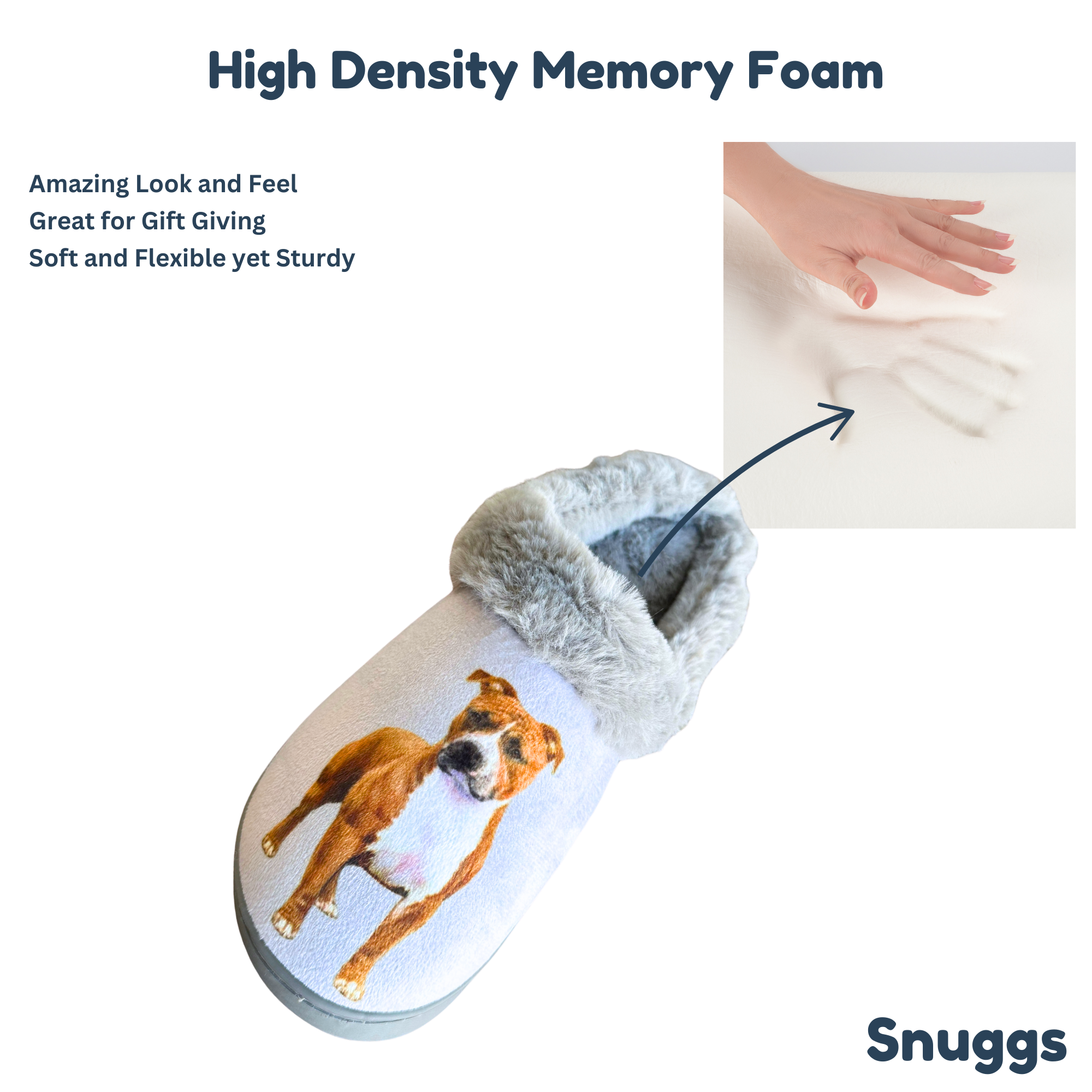 E&S Pets - Wholesale Slippers - Unisex - Pitbull Snuggs Slipper - Comfy - Pet lovers2