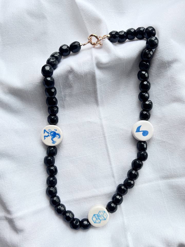 Punk Music Necklace, Sustainable Jewelry for wholesale by Glitter and Glow Co