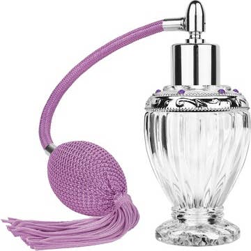 Best Bottles - Wholesale Perfume/Eau de Toilette - Diva Bottle with Tasseled Bulb Sprayer & Jeweled Ring - 46ml2